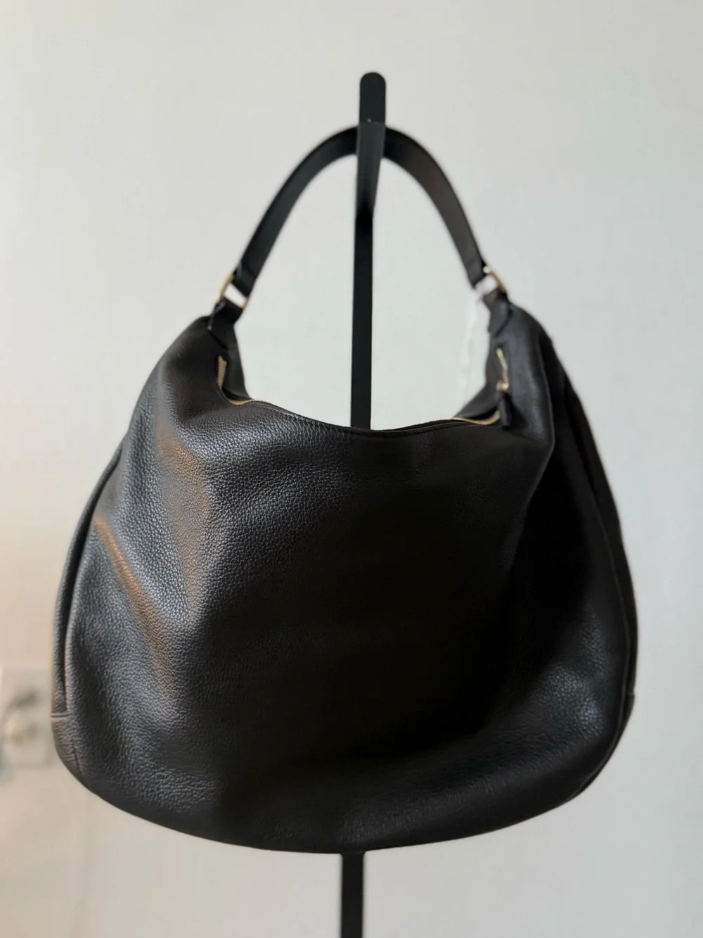NWT Jimmy Choo Black Bets Shoulder Bags Leather $1,495